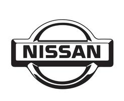 Nissan logo marque symbole blanc conception Japon voiture voiture vecteur illustration