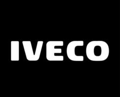 iveco marque logo voiture symbole Nom blanc conception italien voiture vecteur illustration avec noir Contexte