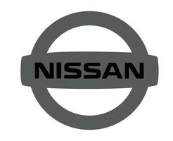 Nissan marque logo symbole gris conception Japon voiture voiture vecteur illustration