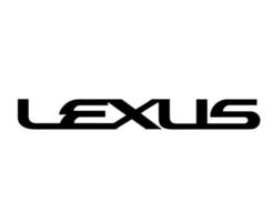 Lexus marque logo voiture symbole Nom noir conception Japon voiture vecteur illustration