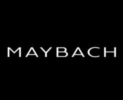 maybach marque logo voiture symbole blanc Nom conception allemand voiture vecteur illustration avec noir Contexte