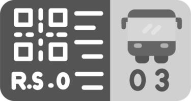 autobus billet vecteur icône