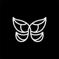 papillon en volant ligne simplicité Créatif logo vecteur