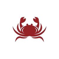 Facile Crabe animal illustration Créatif logo vecteur