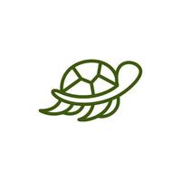 Facile tortue ligne moderne illustration logo vecteur