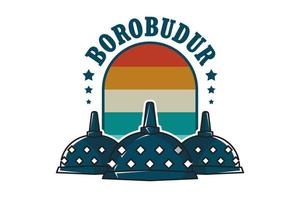 borobudur logo conception vecteur