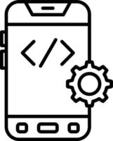 icône de vecteur de développement d'application