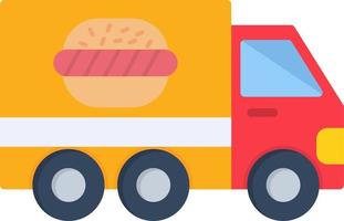 icône de vecteur de camion de livraison de nourriture