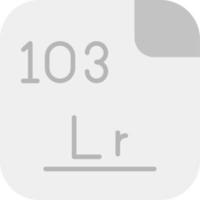lawrencium vecteur icône