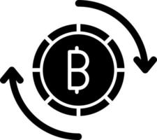 bitcoin échange vecteur icône