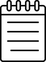 icône de vecteur de cahier