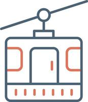 icône de vecteur de cabine de téléphérique