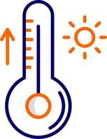 icône de vecteur de thermomètre