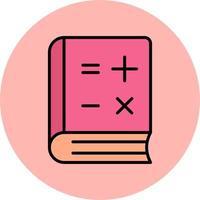 icône de vecteur de livre de mathématiques