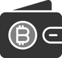 icône de vecteur de portefeuille bitcoin