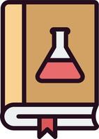 icône de vecteur de livre de chimie