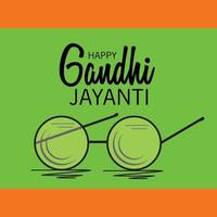 illustration vectorielle d'un fond pour la célébration du 2 octobre de gandhi jayanti. vecteur