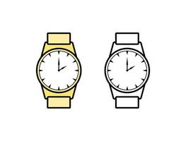 coloré montre-bracelet icône. vecteur illustration dans linéaire style.