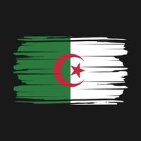 vecteur de brosse drapeau algérie