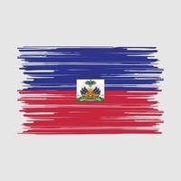 brosse drapeau Haïti vecteur