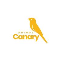 oiseau perché canari chanteur bruyant isolé moderne logo conception vecteur icône illustration