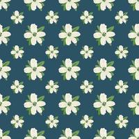 motif floral sans couture aquarelle vecteur