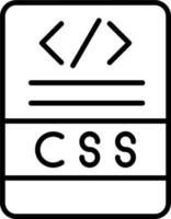 icône de vecteur css