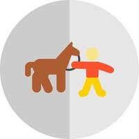 conception d'icône de vecteur de cavalier de cheval