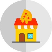 conception d'icône vectorielle de pizzeria vecteur