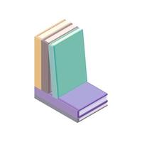 livres dans plat conception style, vecteur illustration