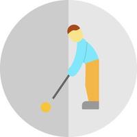 conception d'icône de vecteur de joueur de golf