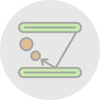 conception d'icône de vecteur de rebond