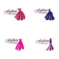 magnifique robe femme logo Facile Créatif pour boutique mode magasin logo vecteur