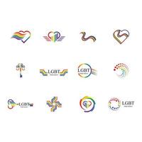 lgbt logo et symbole vecteur