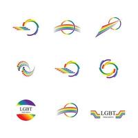 lgbt logo et symbole vecteur