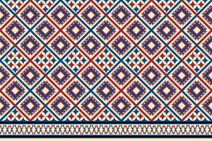 motif harmonieux ethnique géométrique coloré pour le papier peint, l'arrière-plan, le tissu, le rideau, le tapis, les vêtements et l'emballage. vecteur