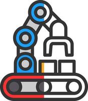 conception d'icône de vecteur de convoyeur