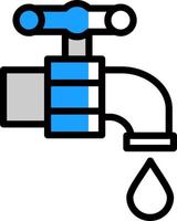 conception d'icône de vecteur de robinet