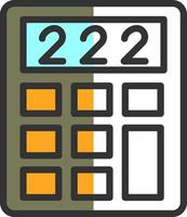 conception d'icône de vecteur de calculatrice