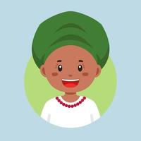 avatar de une Nigeria personnage vecteur