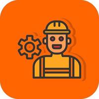 conception d'icônes vectorielles de travailleurs vecteur