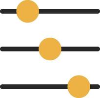 conception d'icône de vecteur de réglage