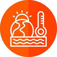 conception d'icône de vecteur de réchauffement climatique