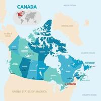 Canada pays carte vecteur