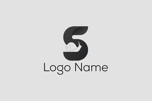 escargot commercial financier s lettre logo vecteur