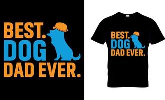 chien amoureux vecteur et graphique t chemise conception. meilleur. chien papa jamais.