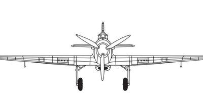 illustration du vecteur d'avion de guerre