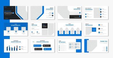entreprise modèle présentation conception et page disposition conception, affaires présentation diaporama pour brochure, entreprise profil, site Internet rapport, la finance vecteur