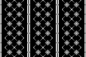 sans couture modèle géométrique diamant monochrome Ton noir arrière-plan, tuile modèle, rayé chemise. vecteur