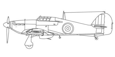 illustration du vecteur d'avion de guerre